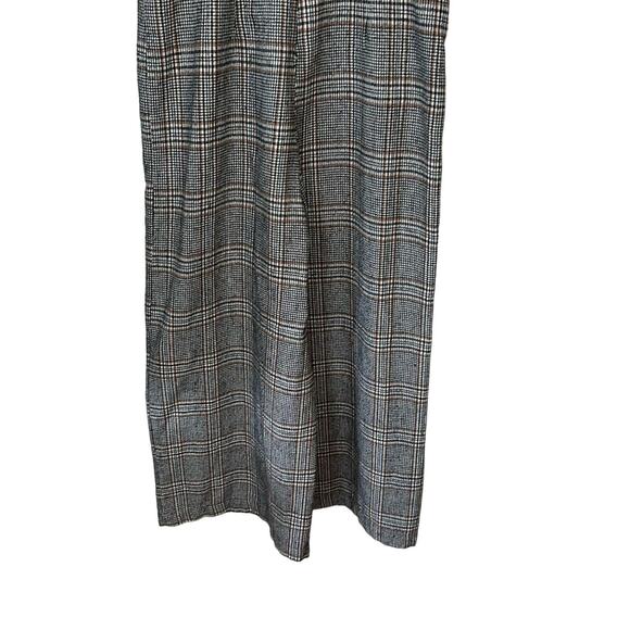 Plaid Pinafore Jumpsuit Small Multicolor 2 Pockets V Neck Romper Very J Women - Picture 6 of 11